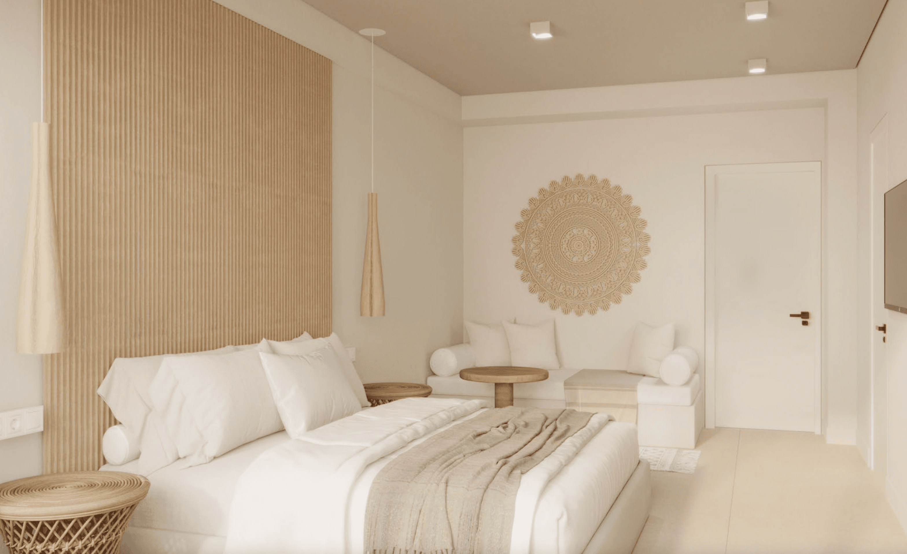 Apartments and duplexes in modern style, Lefkos 15