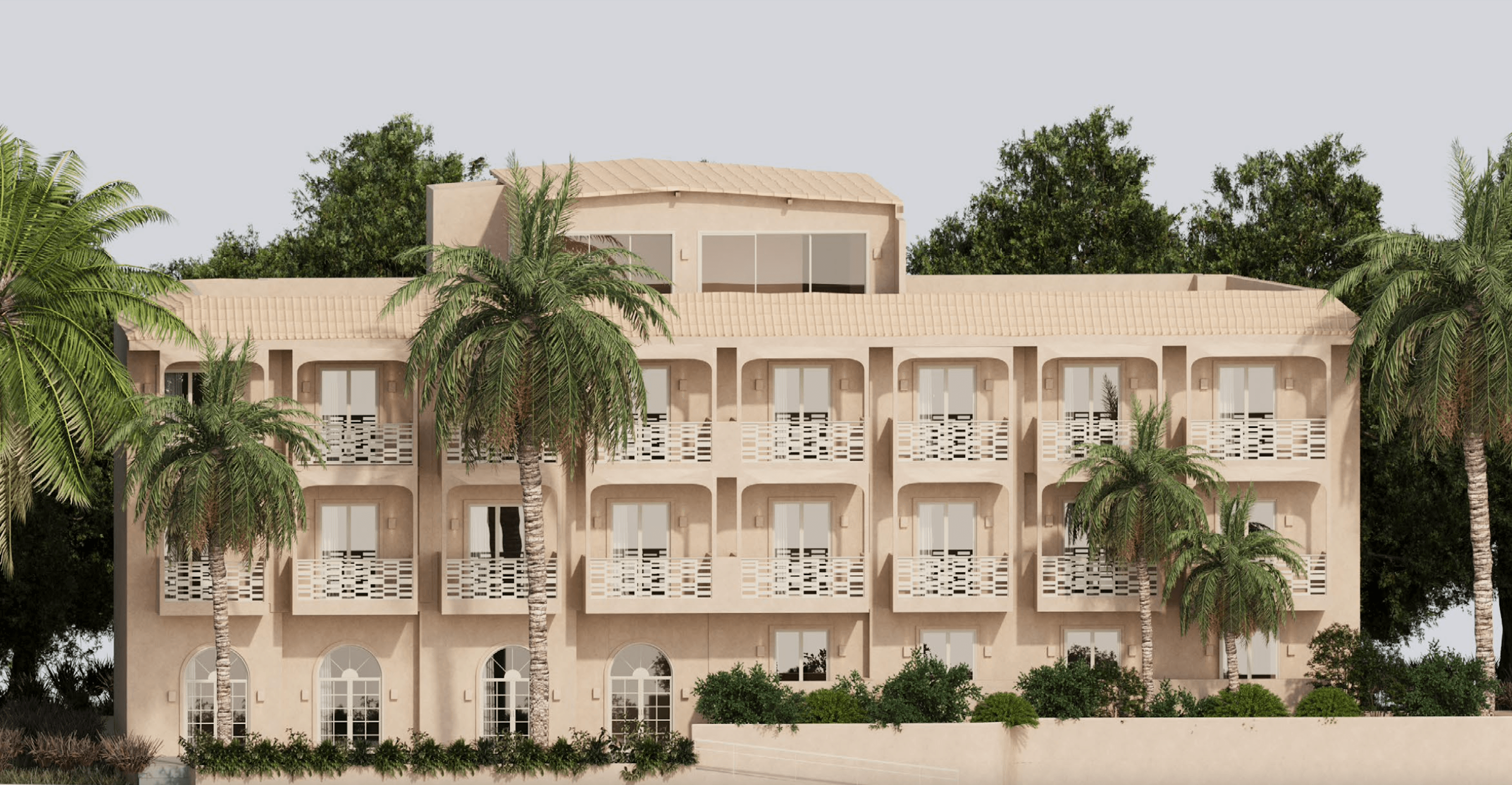 Apartments and duplexes in modern style, Lefkos 2