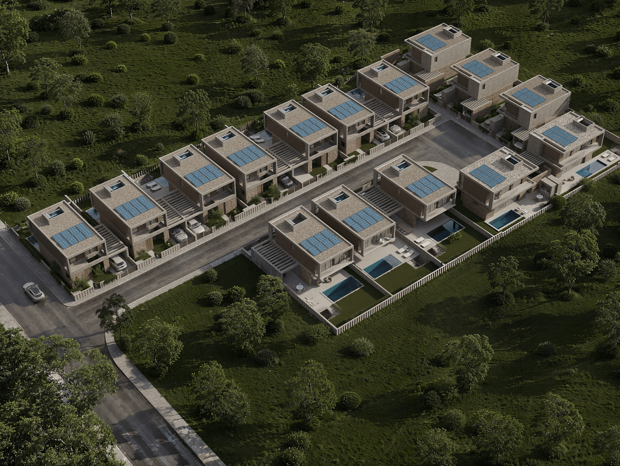 Luxury villas with pool, Geroskipou, Paphos 11