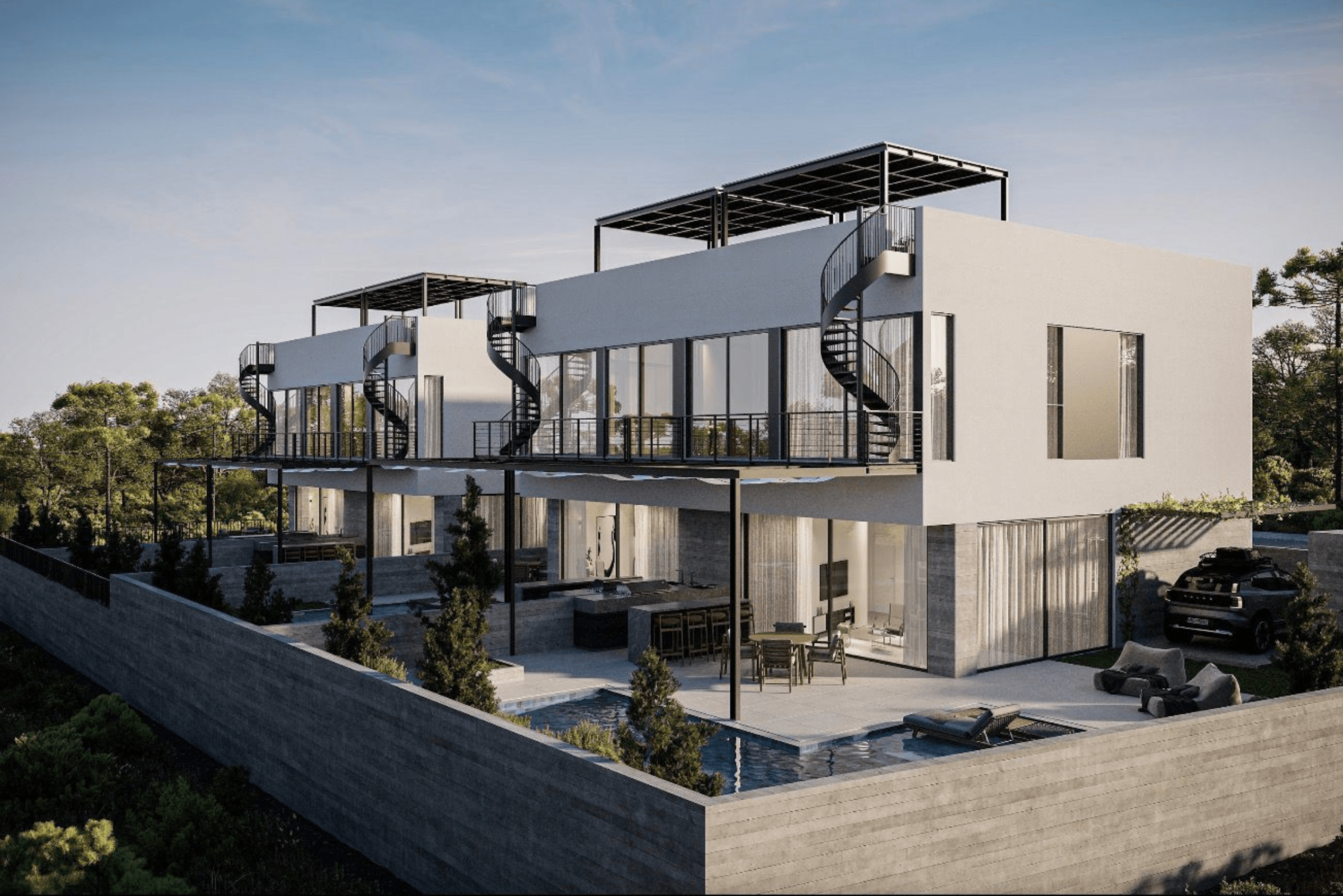 Stylish villas with swimming pool, Chloraka, Paphos 2