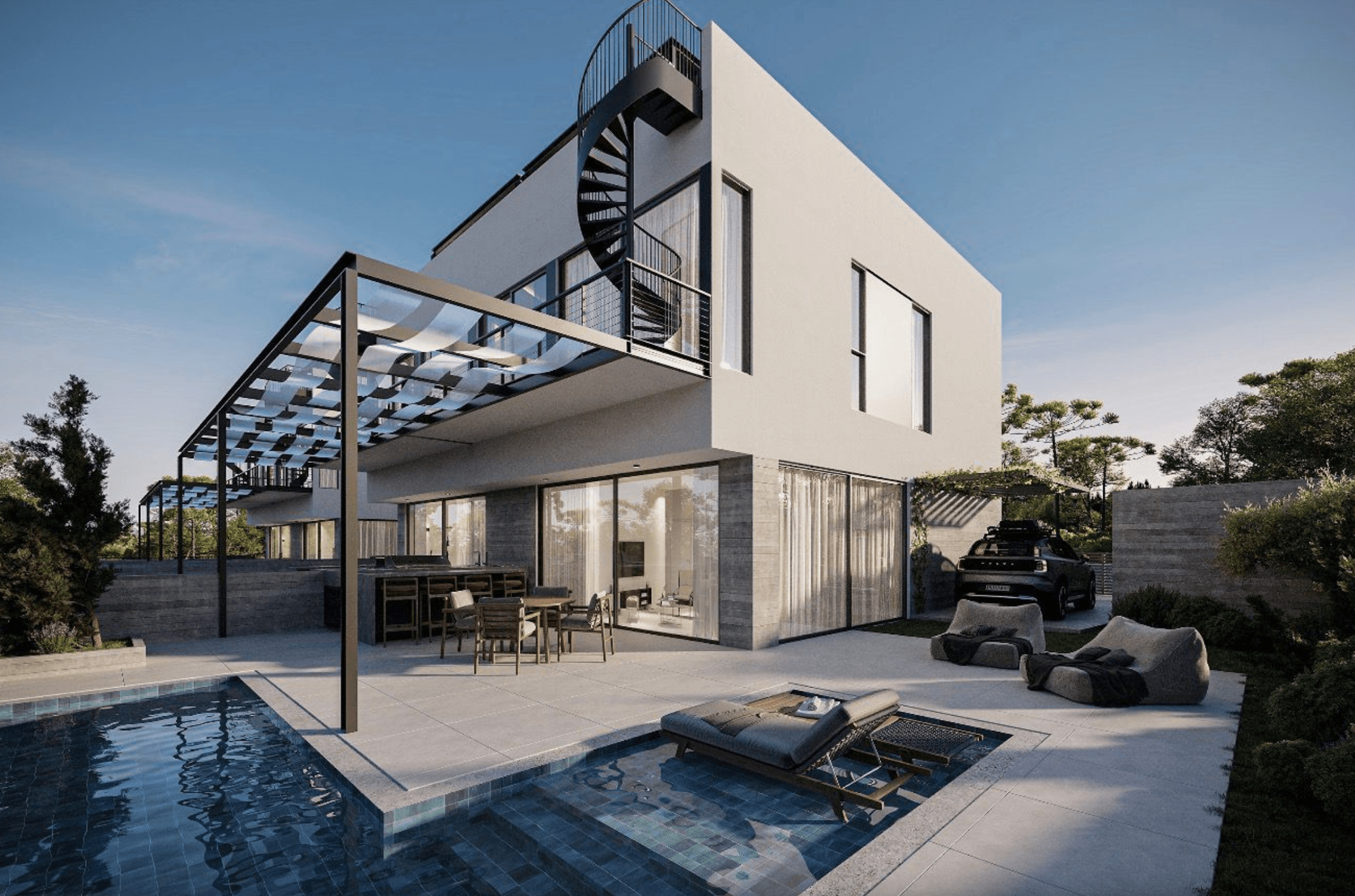 Stylish villas with swimming pool, Chloraka, Paphos 1