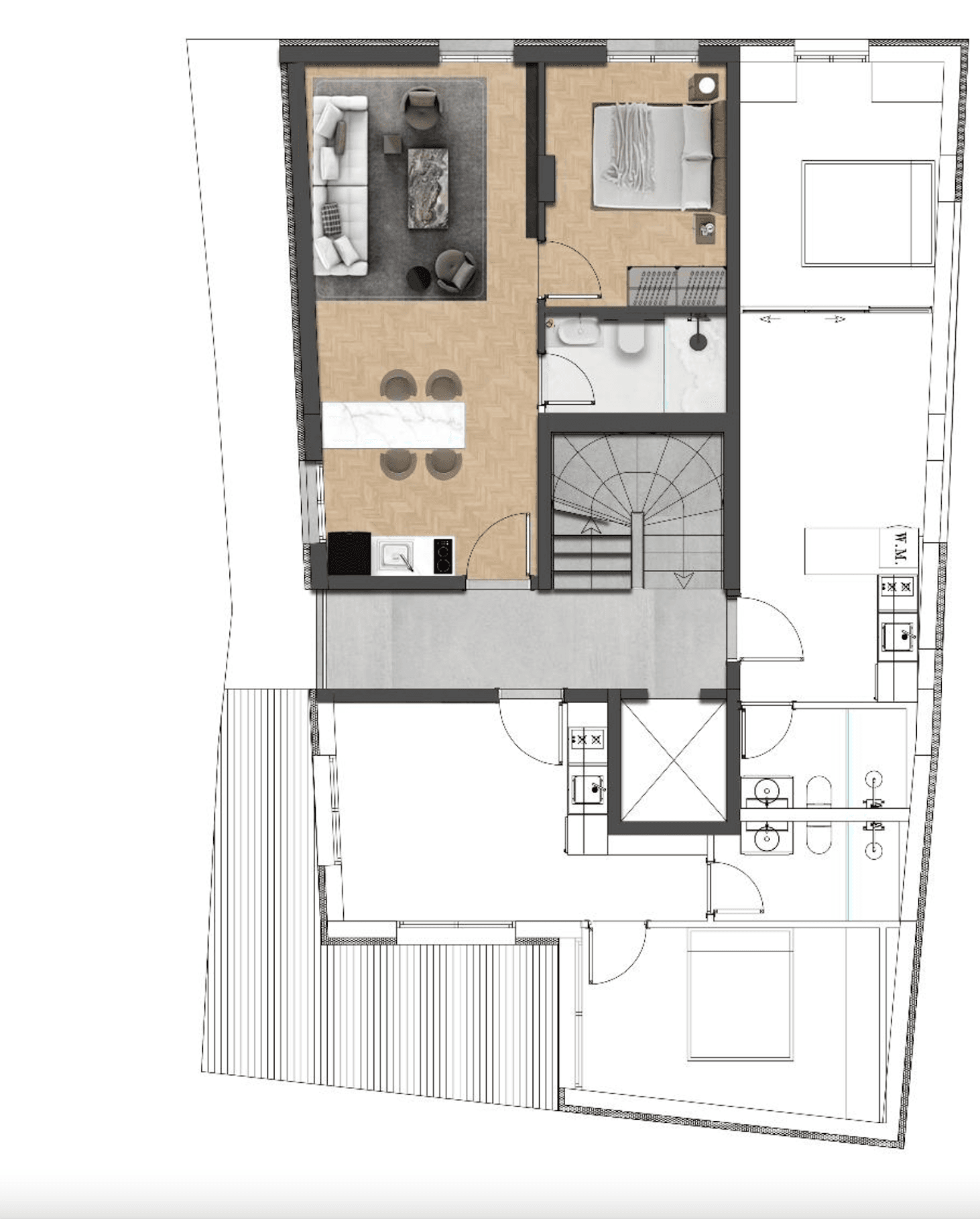 Stylish studios, apartments, Kallimarmaro, Athens 17