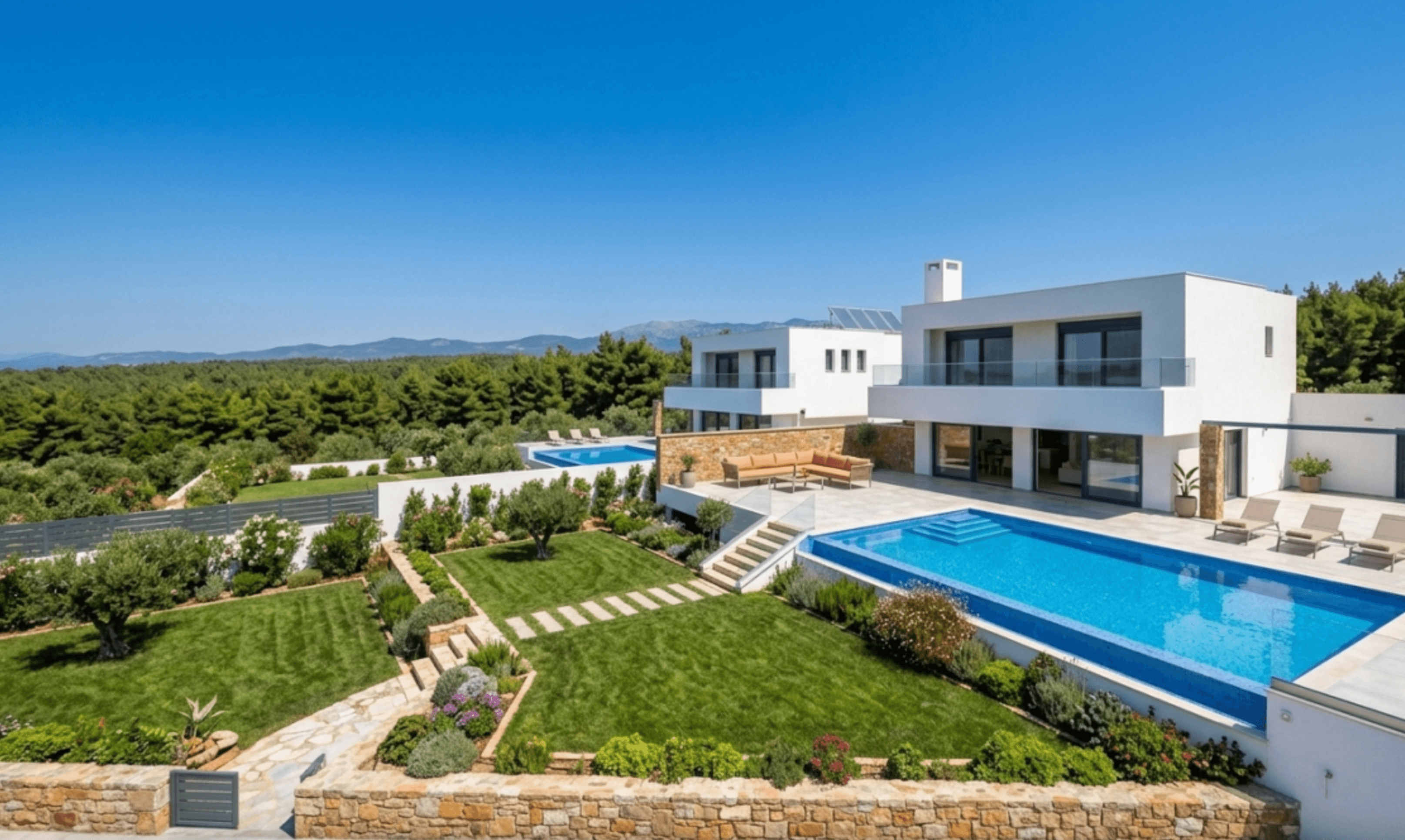Villa with modern elements, Siviri 4