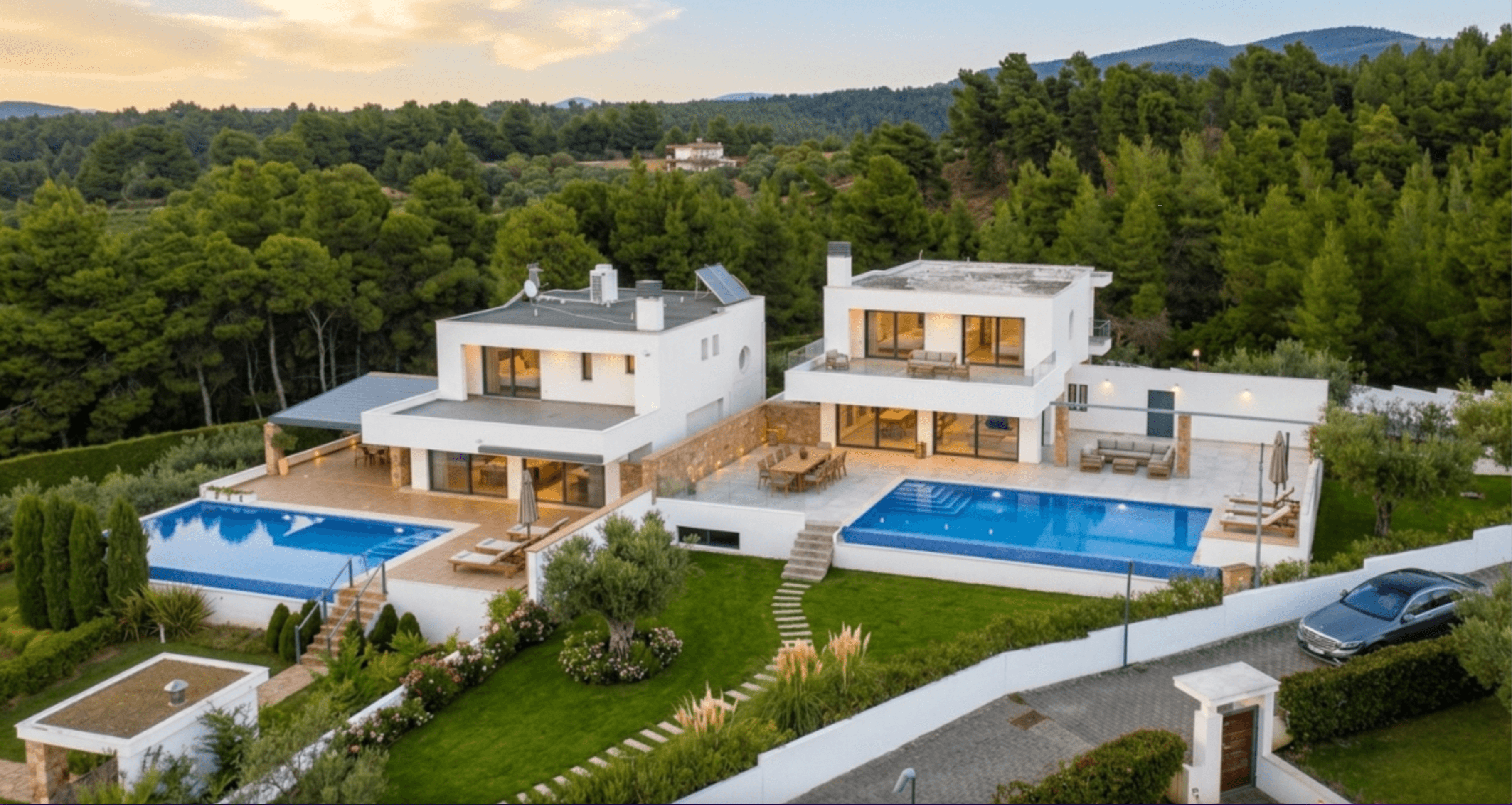 Villa with modern elements, Siviri 3