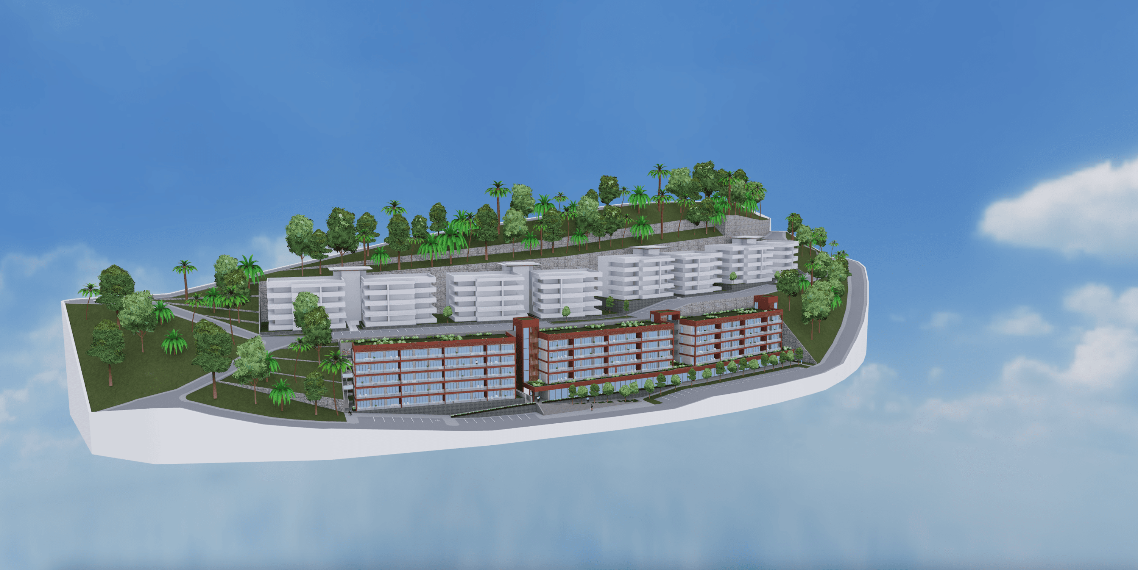 Apartments and villas in luxury resort on the seaside 16