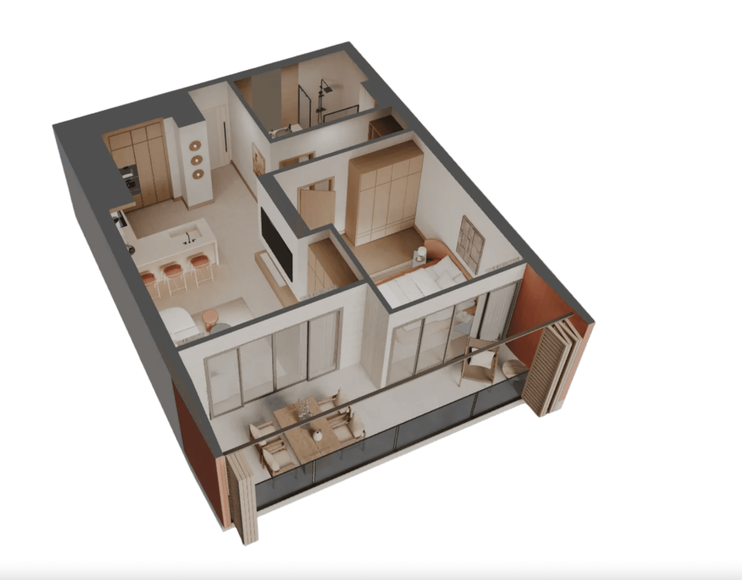 Apartments and villas in luxury resort on the seaside 20