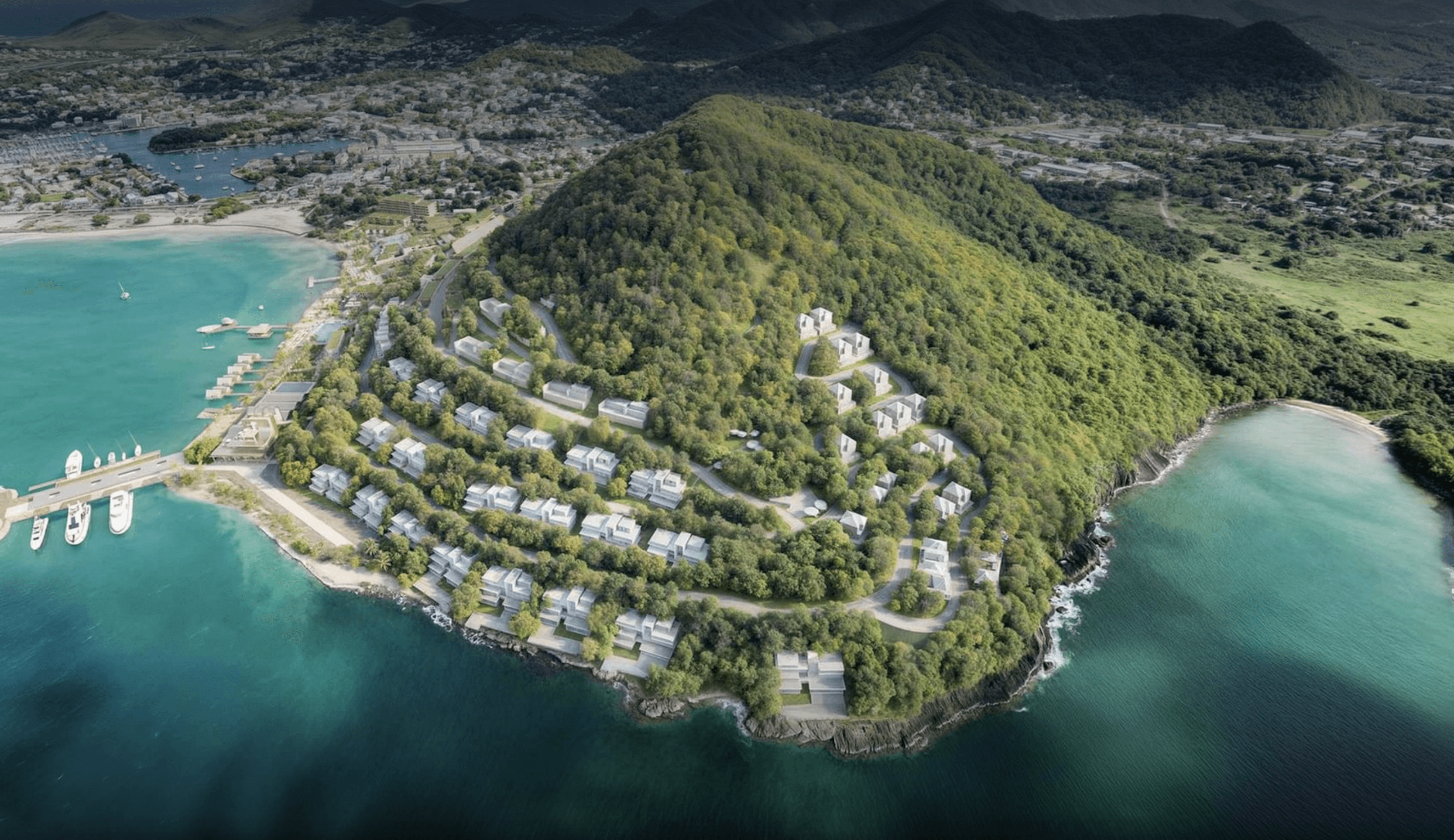 Apartments and villas in luxury resort on the seaside 2