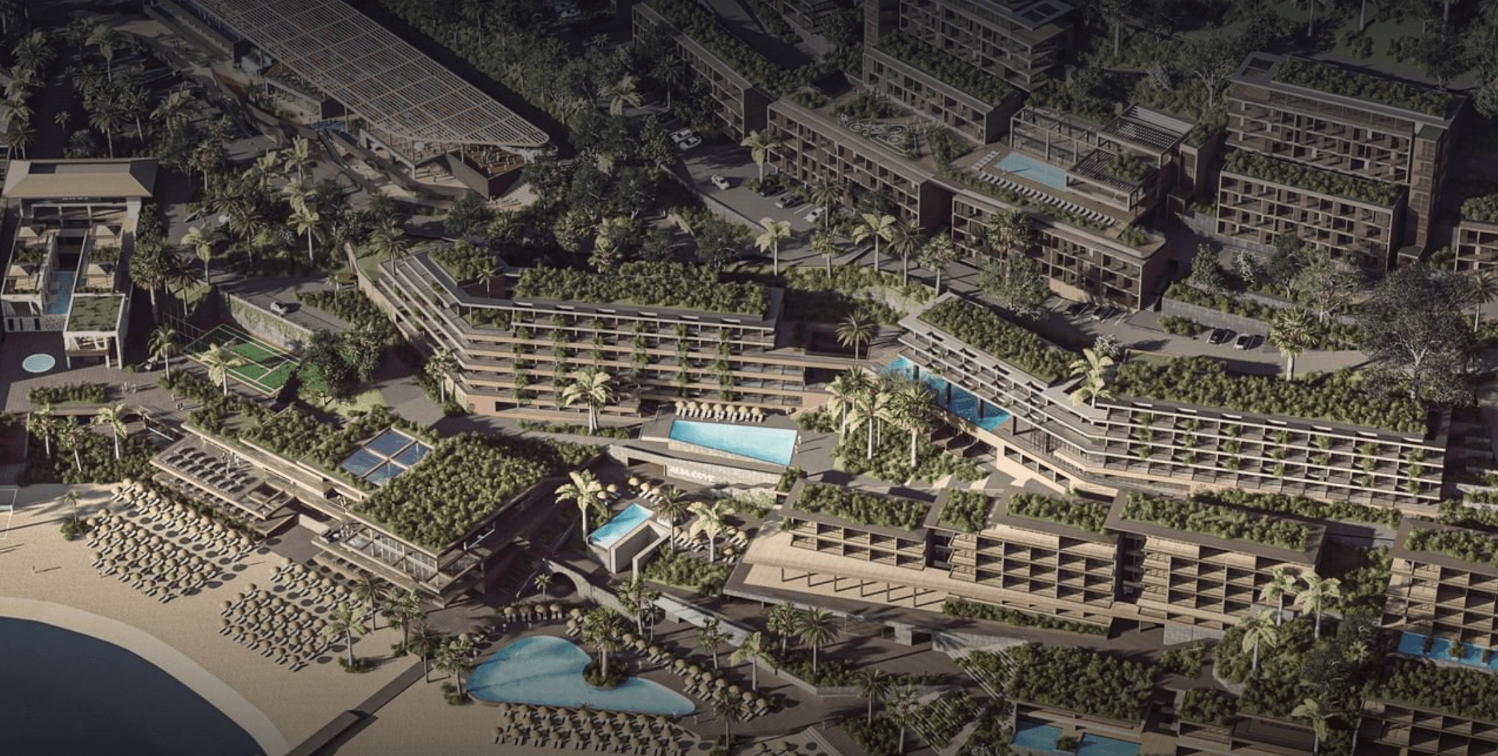 Apartments and villas in luxury resort on the seaside 17