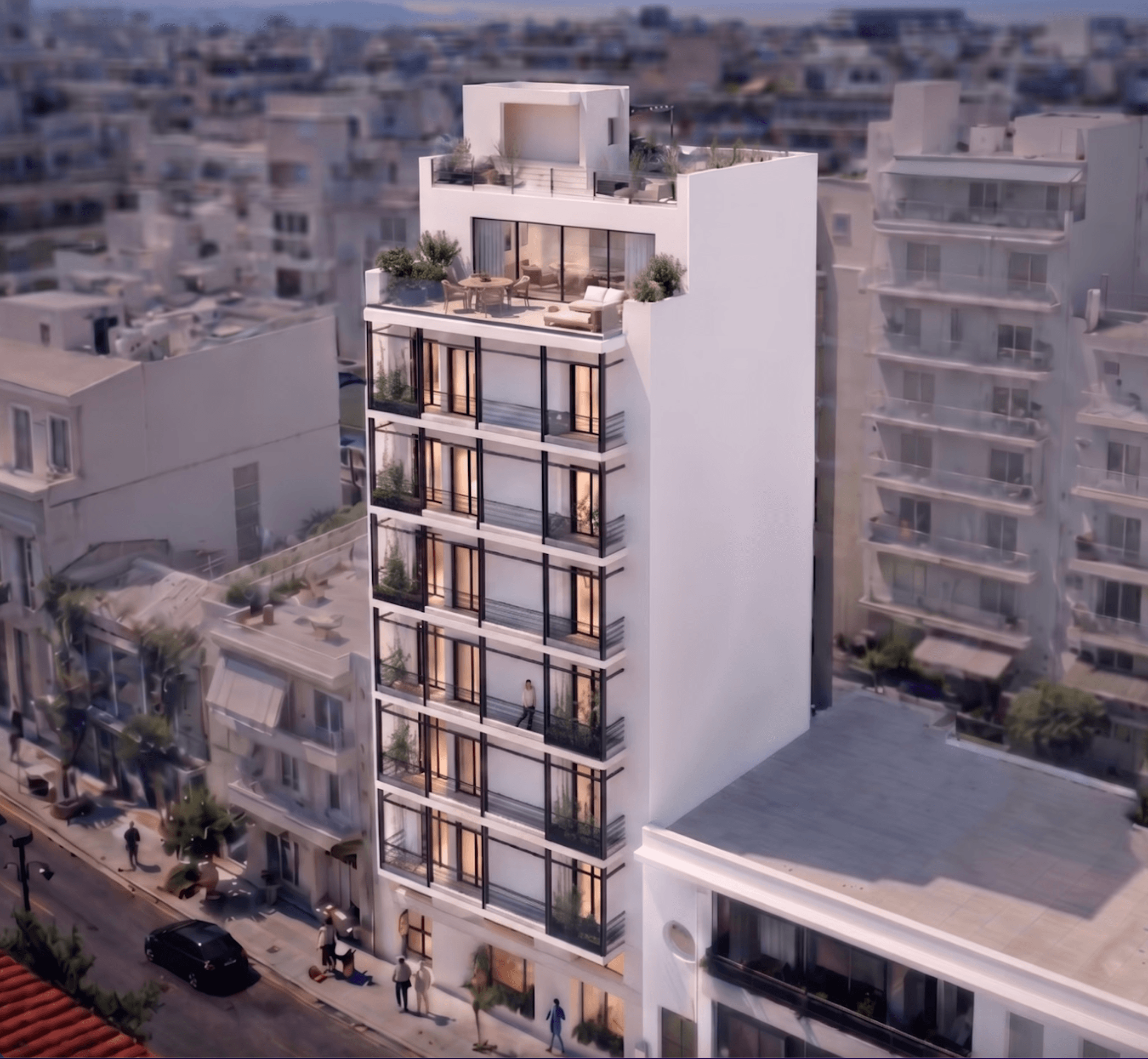 Modern apartments with roof terrace, Piraeus, Athens 1