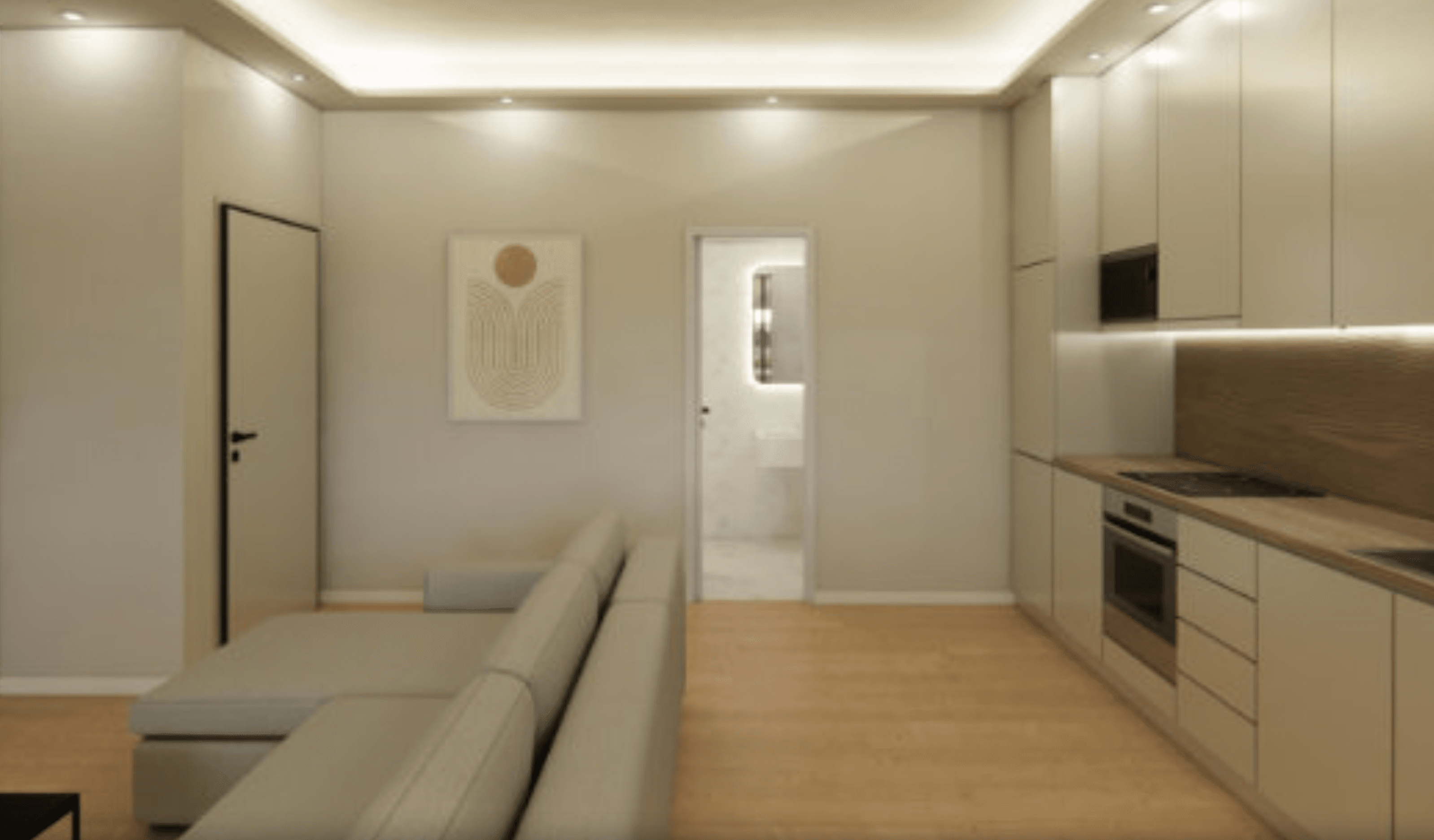 Apartments in minimalist style, Piraeus 3