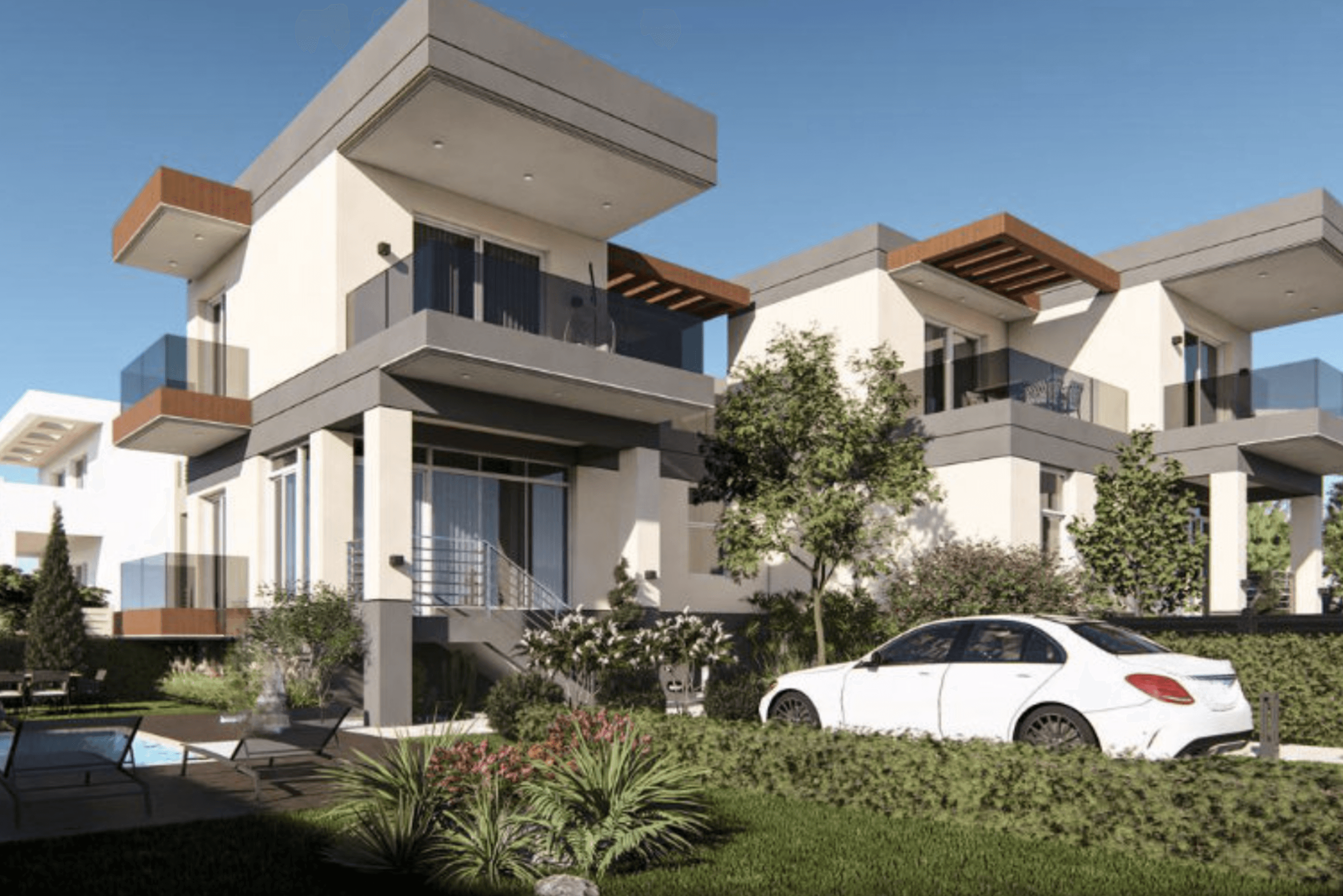 Twin villas with sea view, Loutraki 1