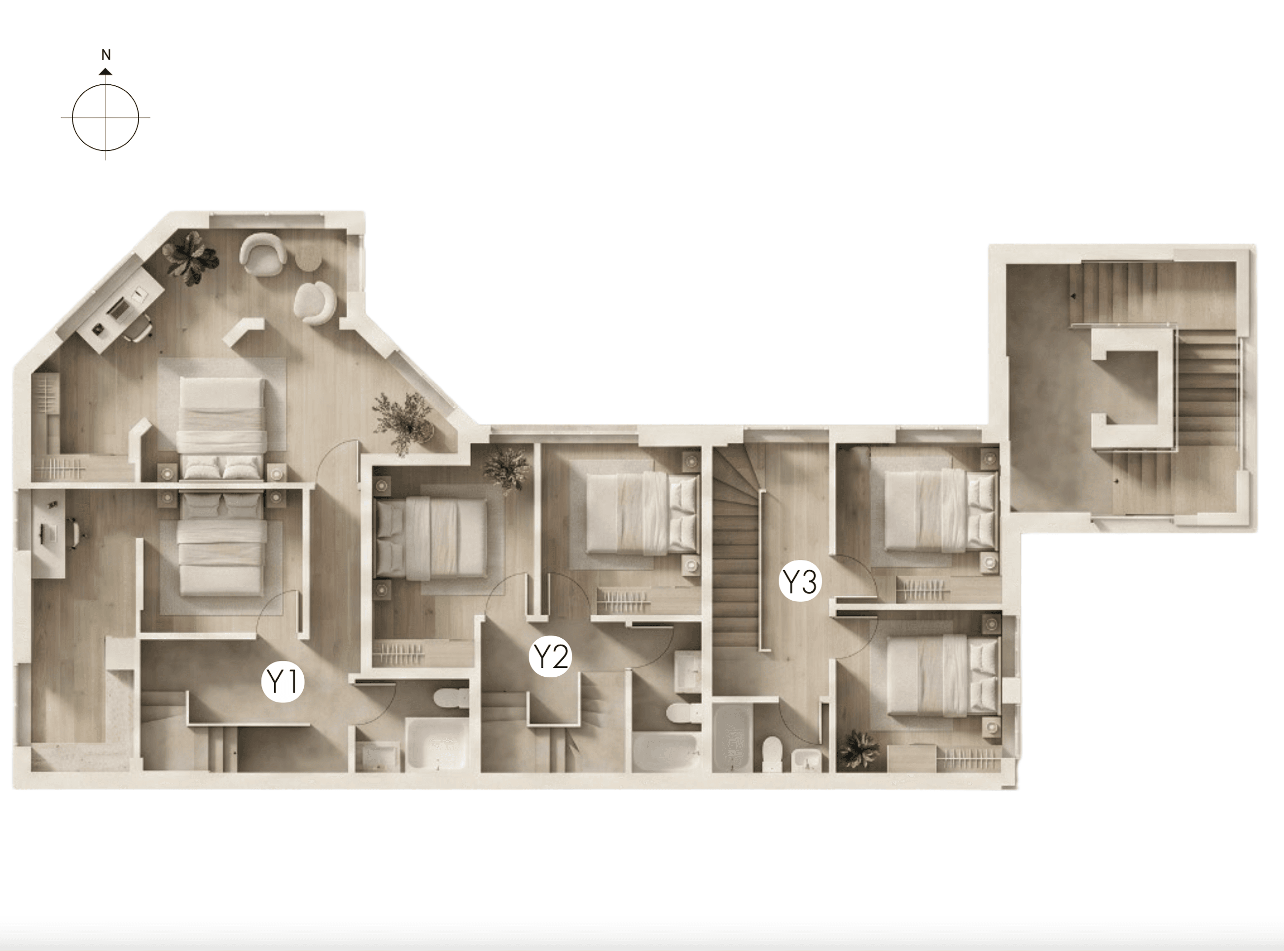 Elegant and stylish maisonette, Artemida 8