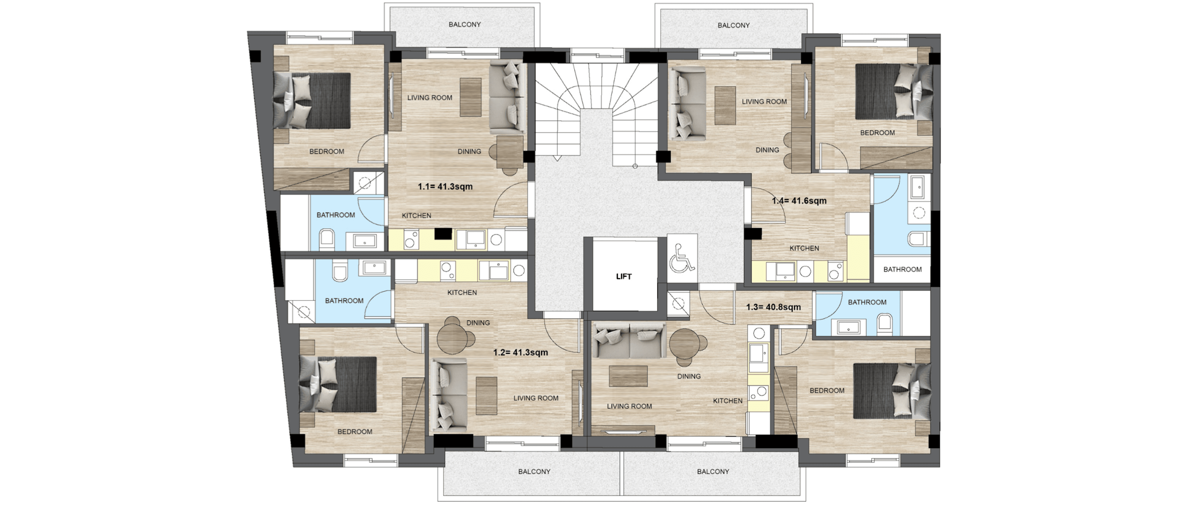 Comfortable apartments in minimalist style, Kallithea, Athens 4