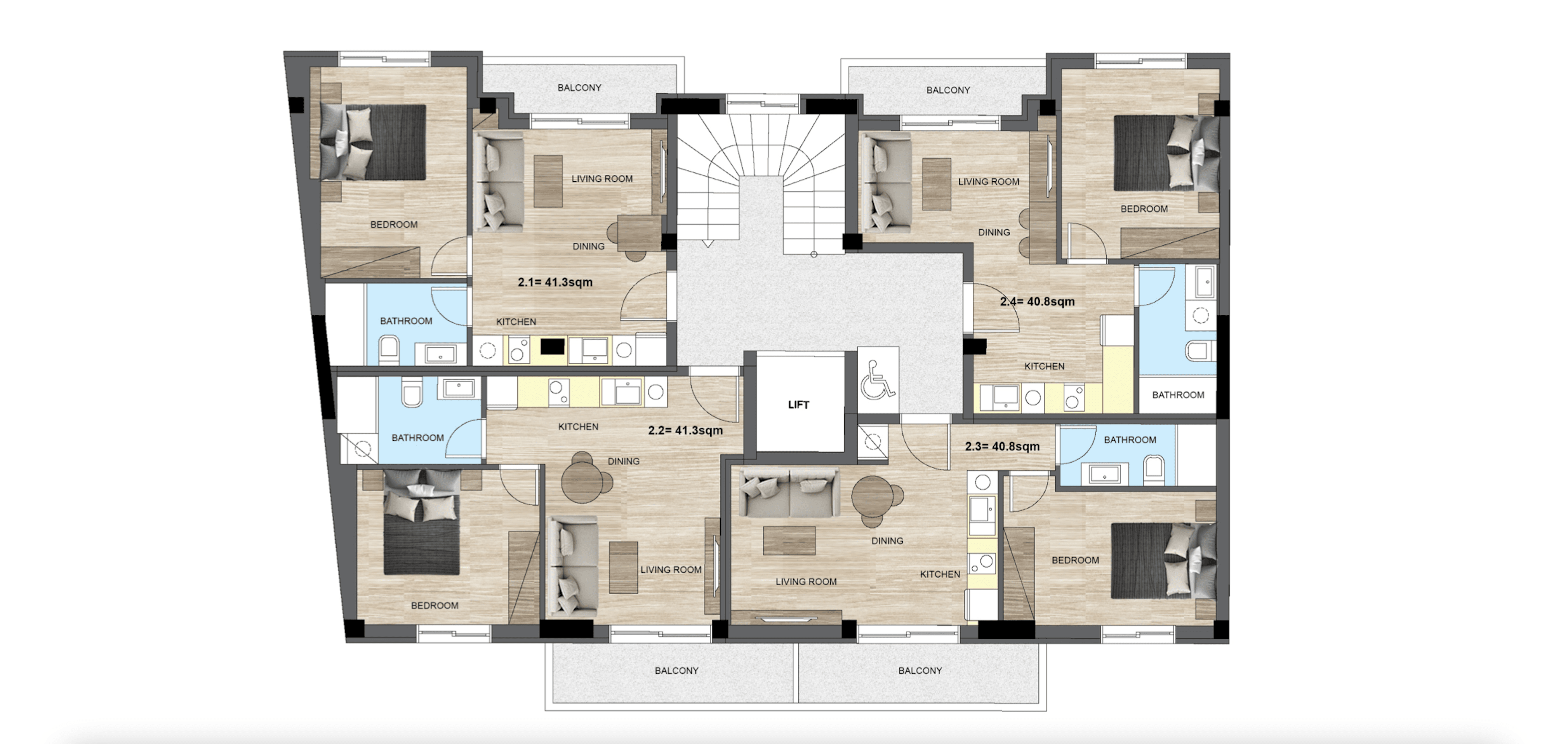 Comfortable apartments in minimalist style, Kallithea, Athens 6