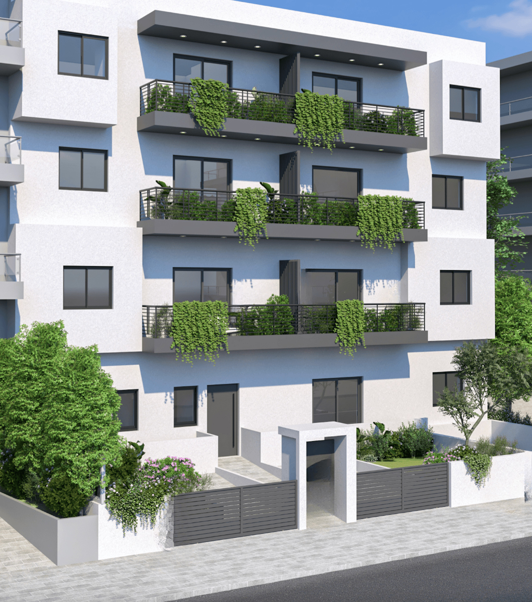 Comfortable apartments in minimalist style, Kallithea, Athens 1