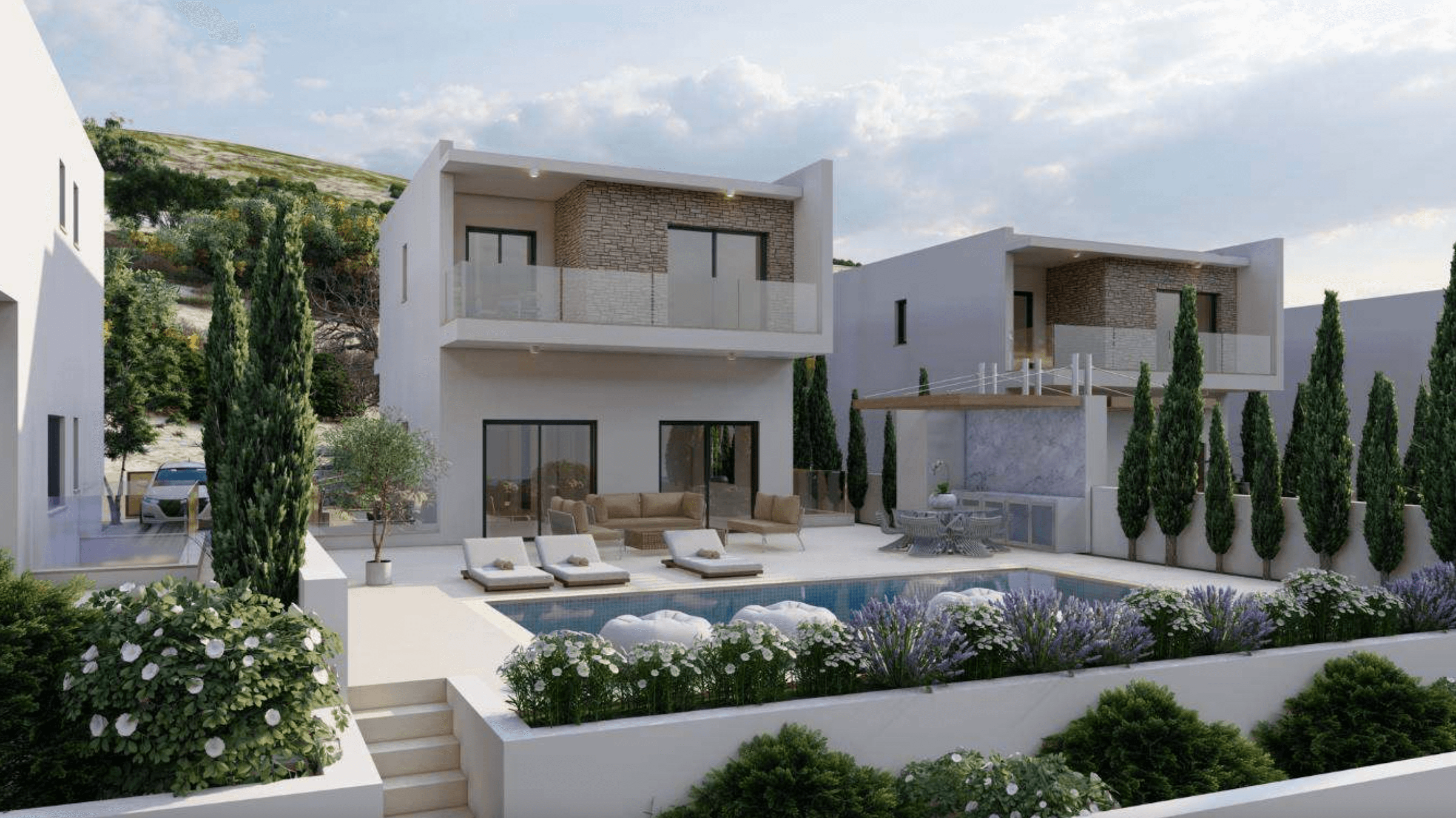 Elegant villas with pool, Peyia, Paphos 1