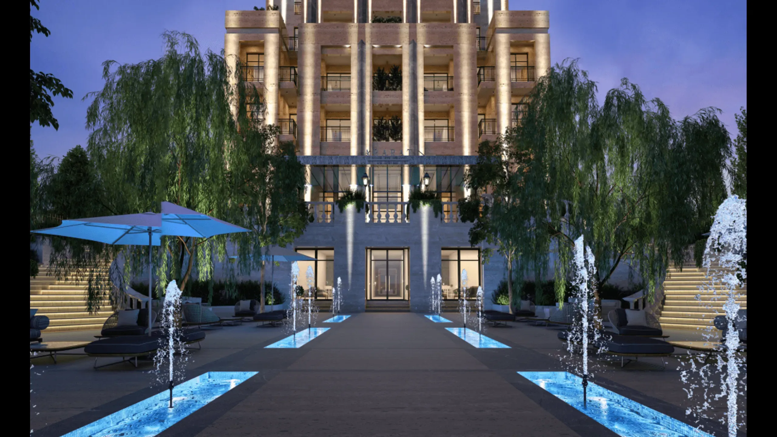 Luxurious apartments in a luxury residence near the sea 1